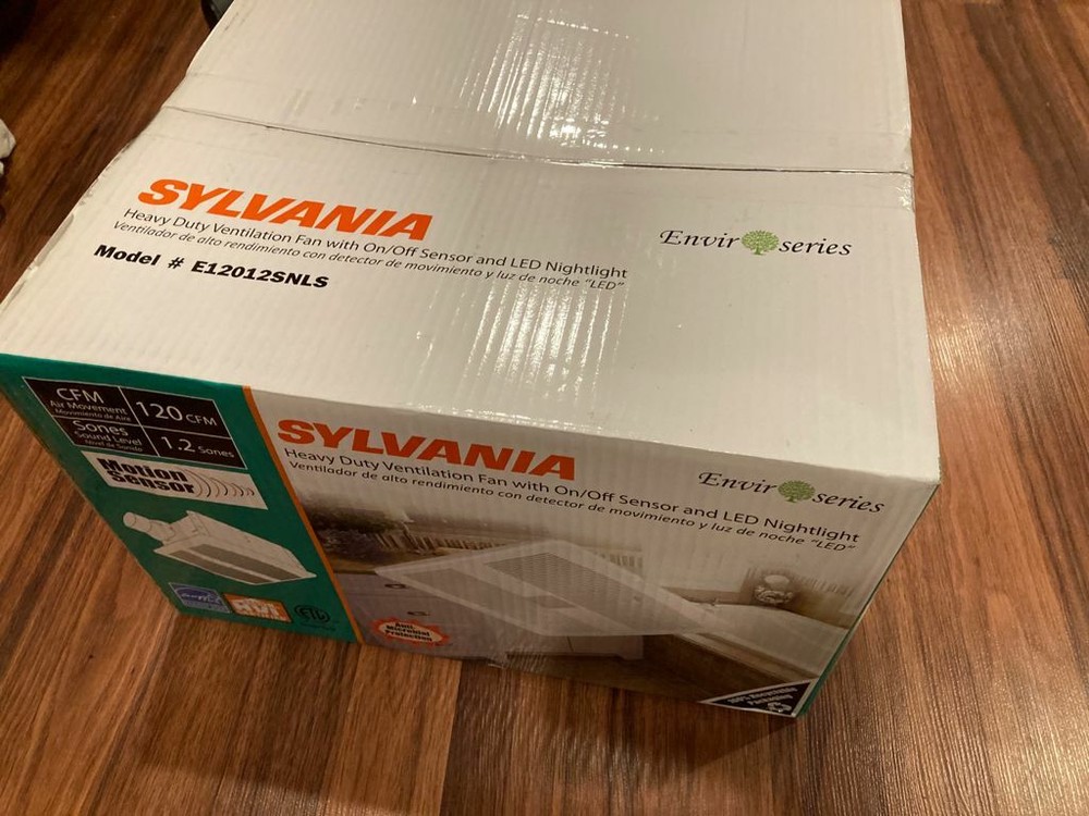 Sylvania E12012SNLS, 120 CFM, Sensor And "LED" Nightlight