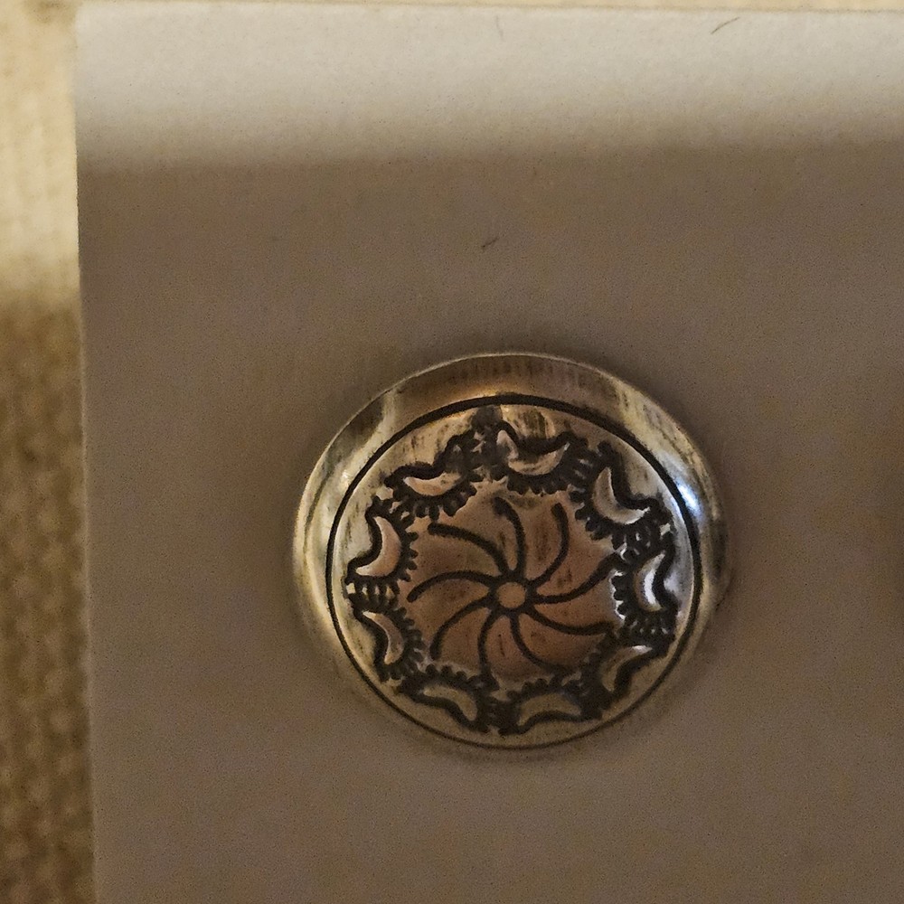 Vintage sw l Sterling Silver Stud Earrings