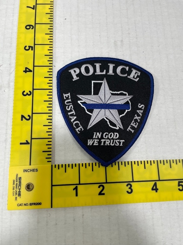 Police Eustace Texas TX Shoulder patch Police obsolete