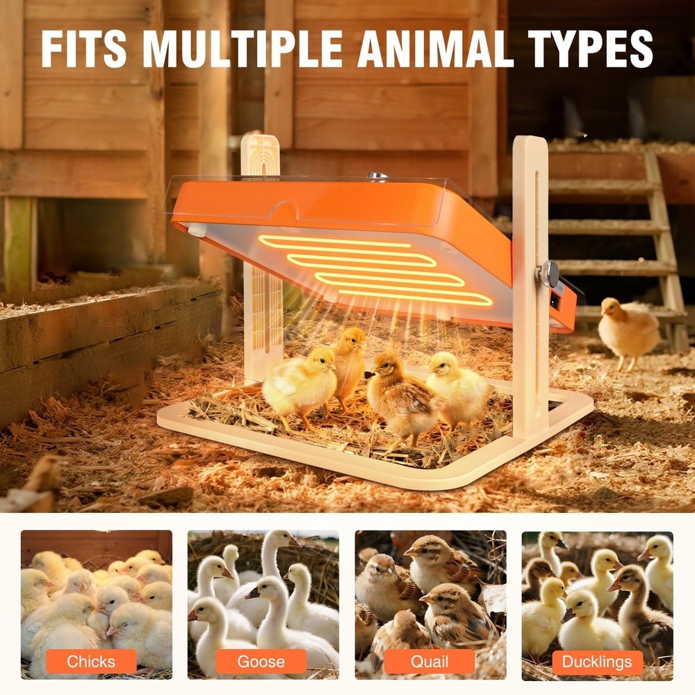 Adjustable Chicken Brooder Heating Plate for Optimal Chick Growth - -Compliant
