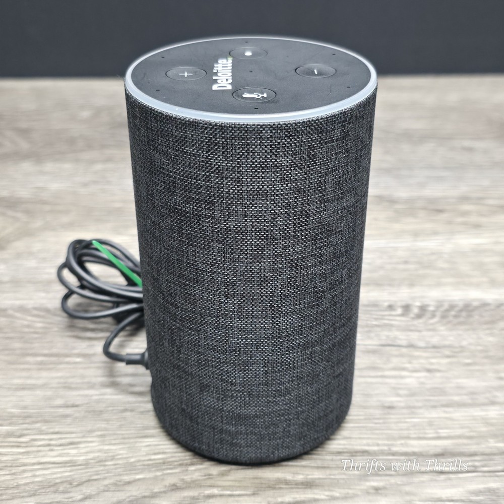 Amazon Echo (2nd Generation ) Smart Speaker with Alexa, charcoal fabric, Amazon