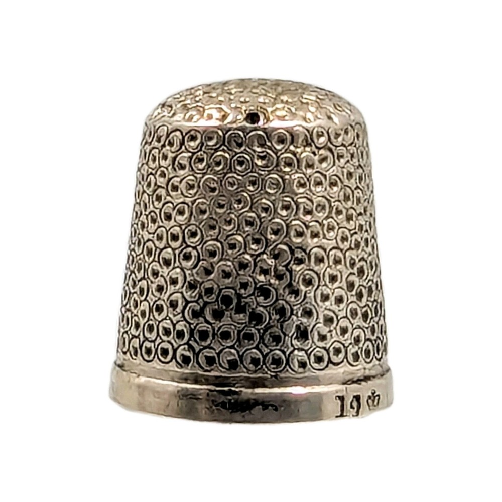 Antique Sterling Silver Thimble England Size 11