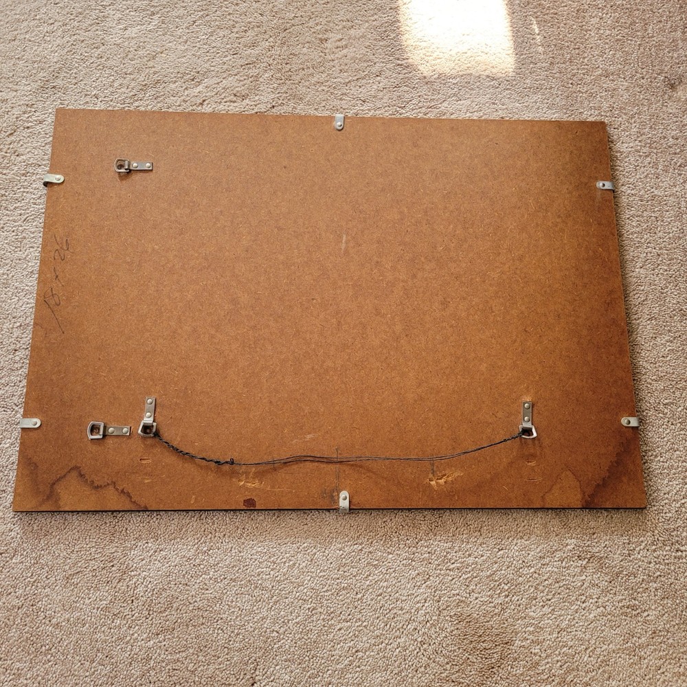 Frameless rectangular wall mirror with beveled edges-18" x 25.75"