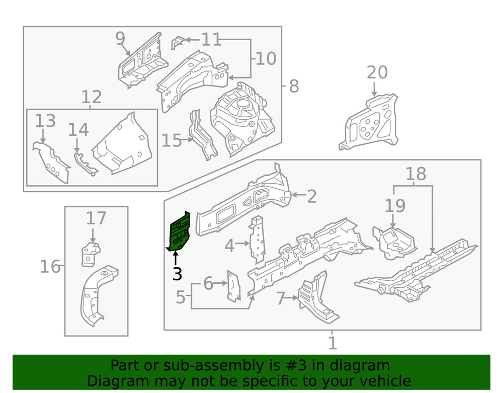 Genuine Mitsubishi Outer Rail Extension 5220H018
