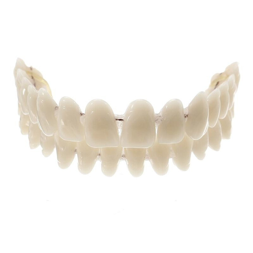 1pc Smile Teeth Upper＆Bottom Set False Teeth Denture Veneers Dental Tooth Cover