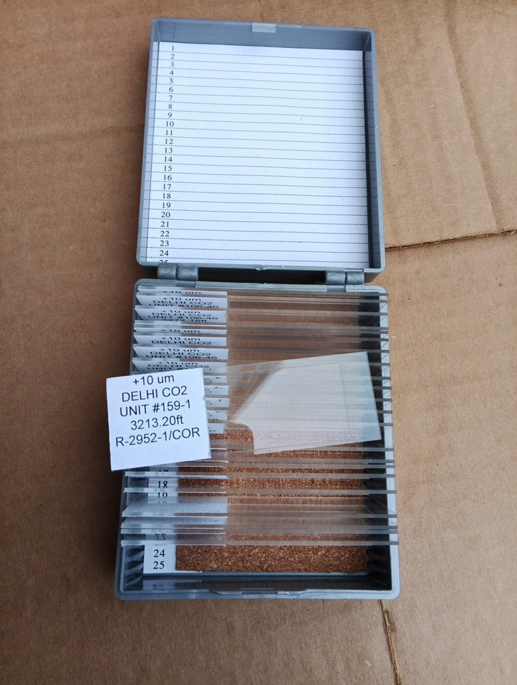 23 Delhi CO2 Microscope Slides