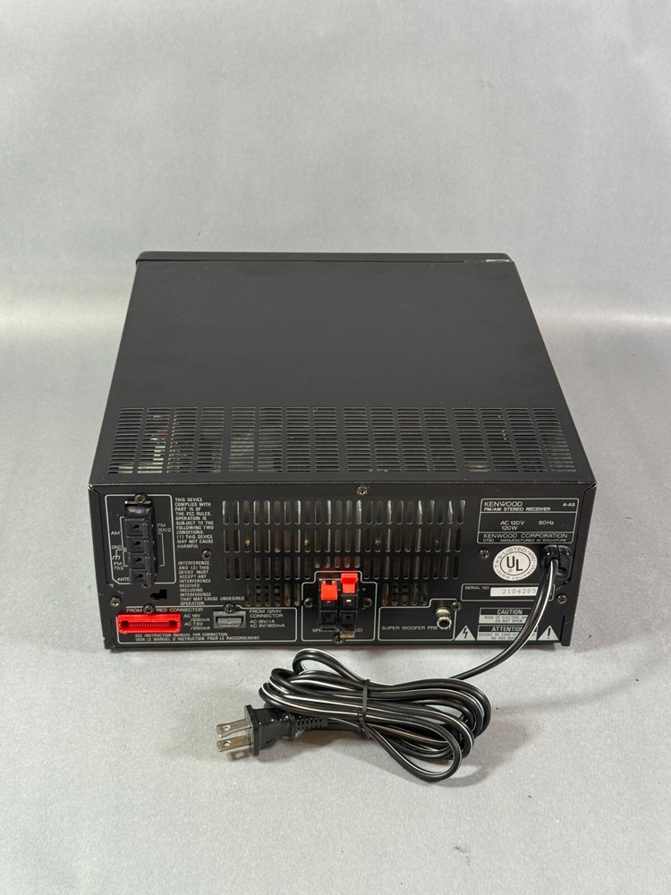 Kenwood Desktop Bookshelf Micro Component AM FM Receiver CD Player System A-A5
