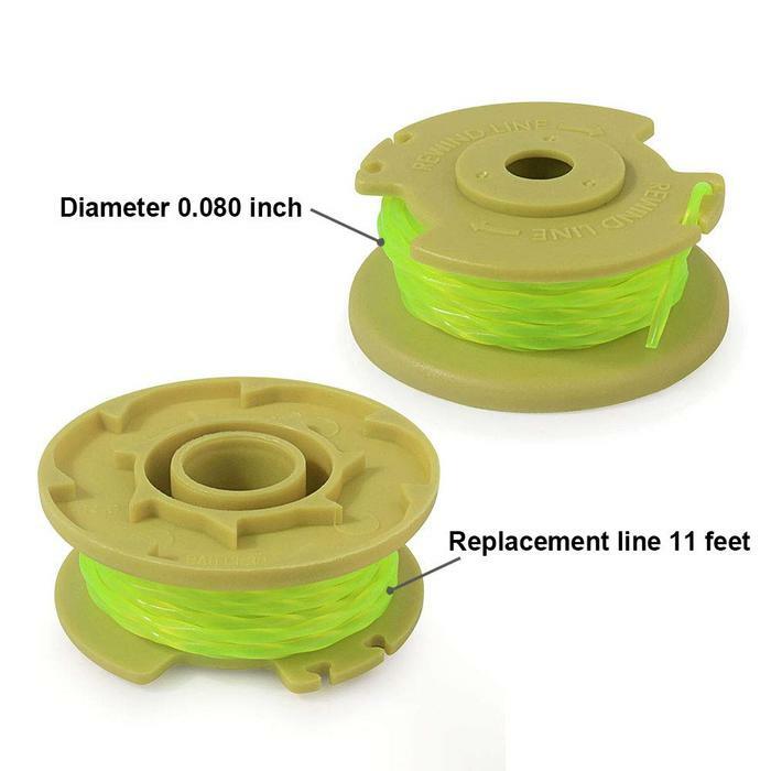6Pack Weed Wacker String Trimmer Twisted 0.080 In Line for Ryobi Replacement US