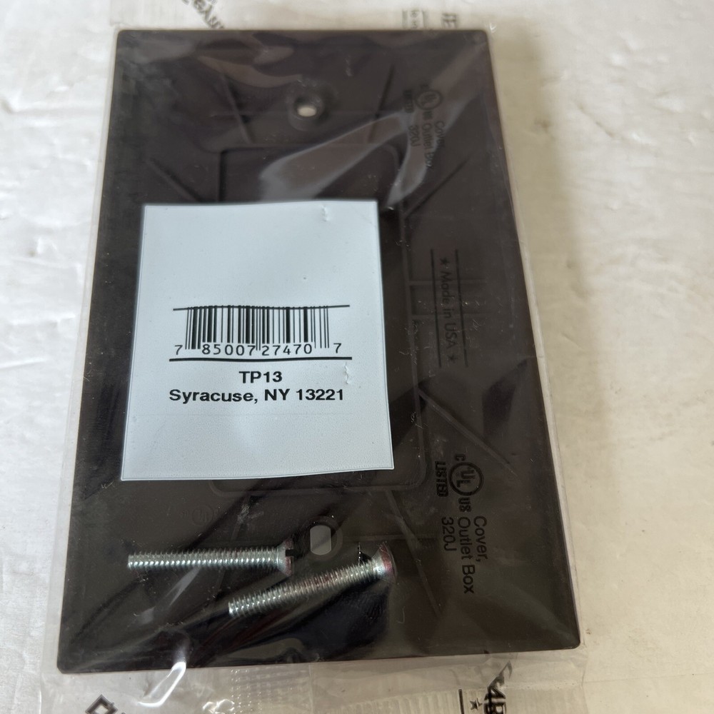 Pass & Seymour TP13 Wall plate Brown