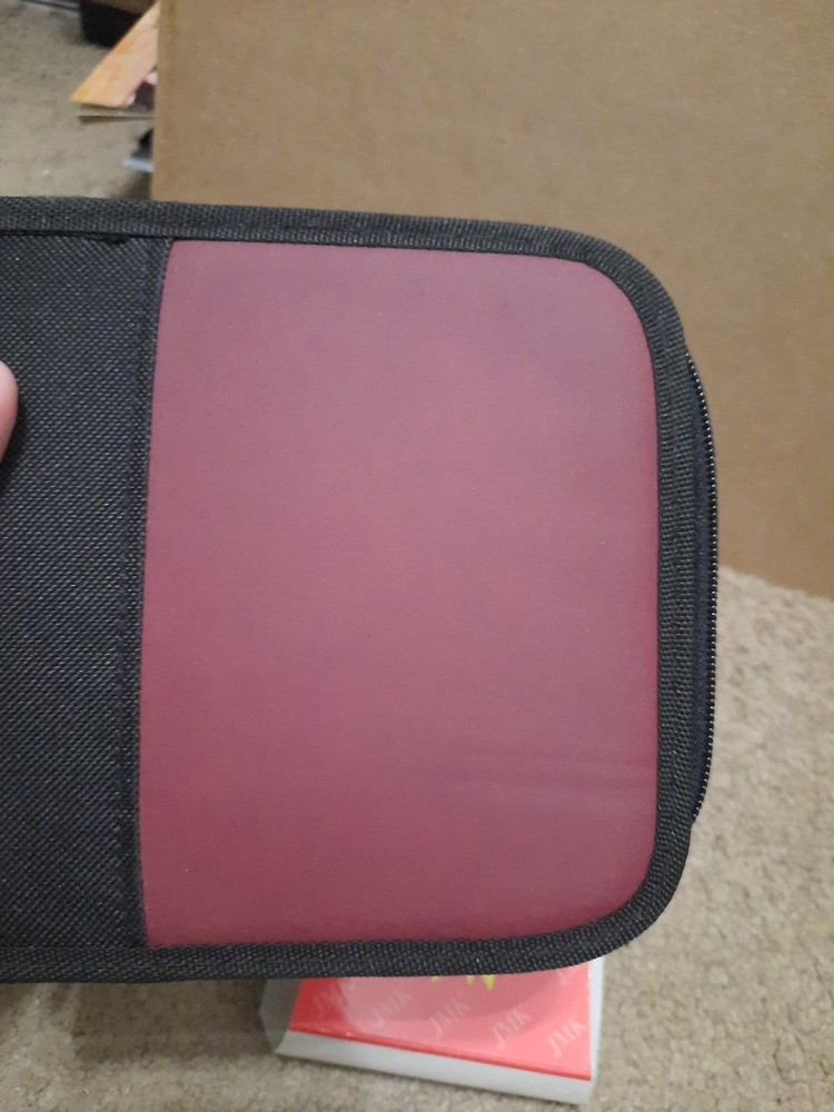 Maroon JMK Holds Up To 32 CD Wallet Storage Case