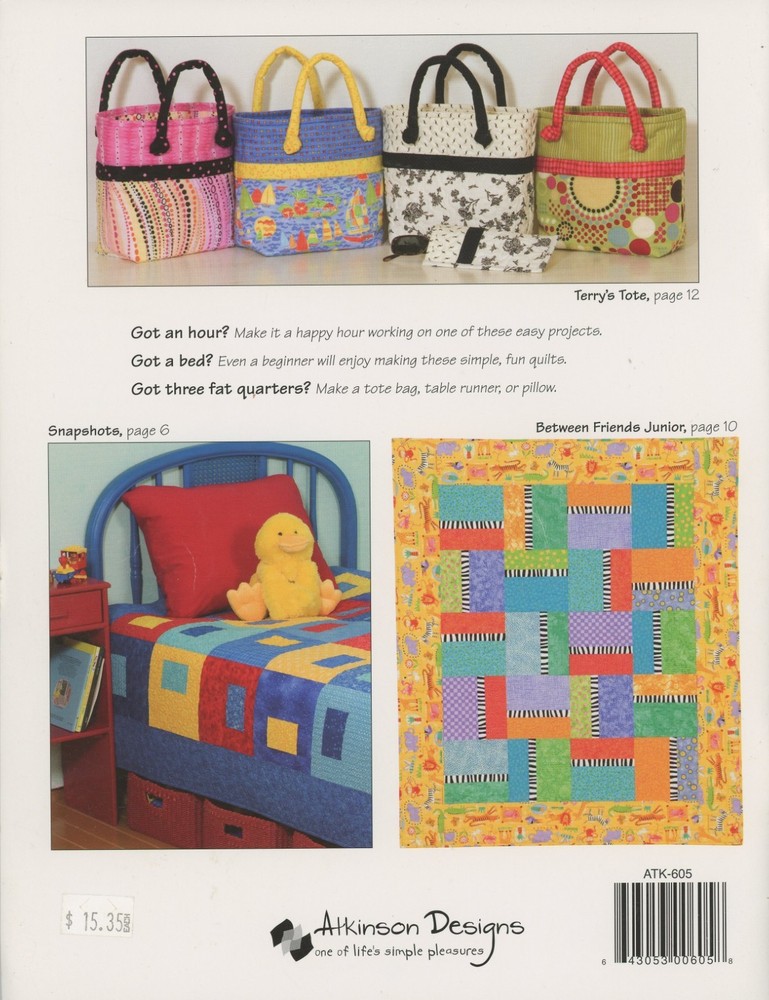 Atkinson Designs Happy Hour Relax and Enjoy Modern Style Pattern Book