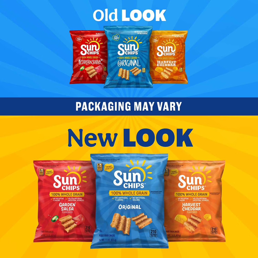SunChips Whole Grain Variety Pack Chips, 30 pk.