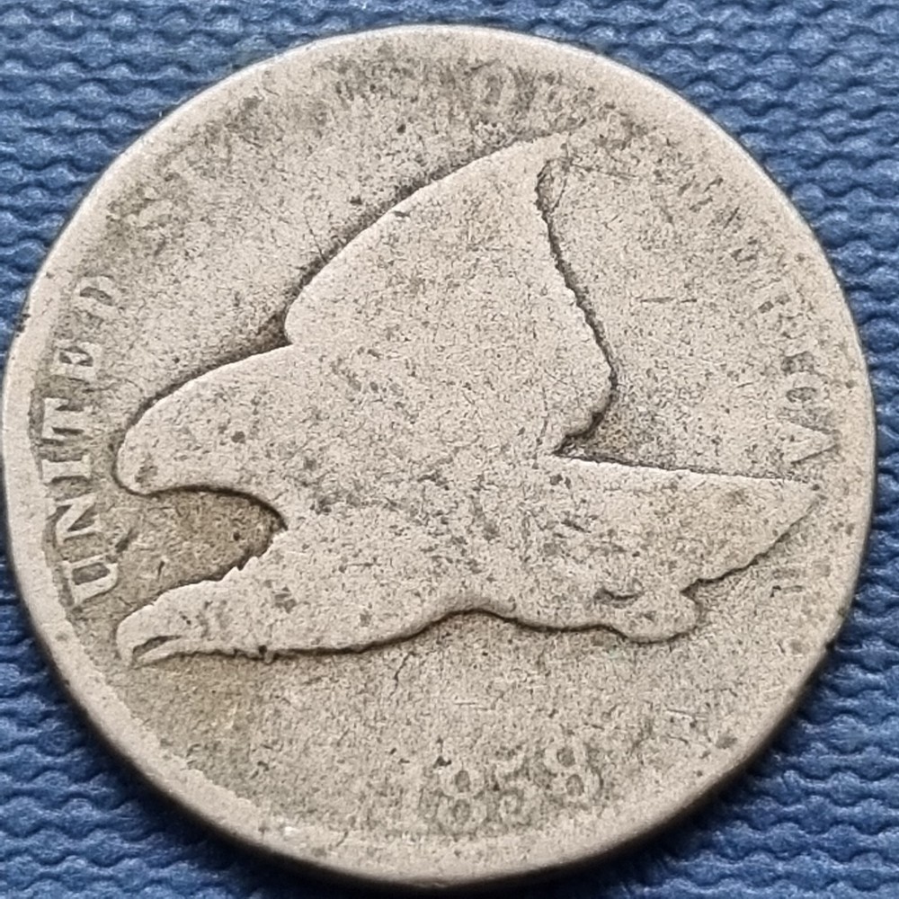 1858 Flying Eagle Cent 1c Circulated #76965