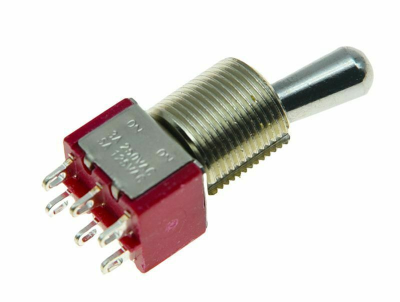 DPDT 2-Way ON ON Toggle Switch Sealed Fat Bat Toggle Amplifier Switch