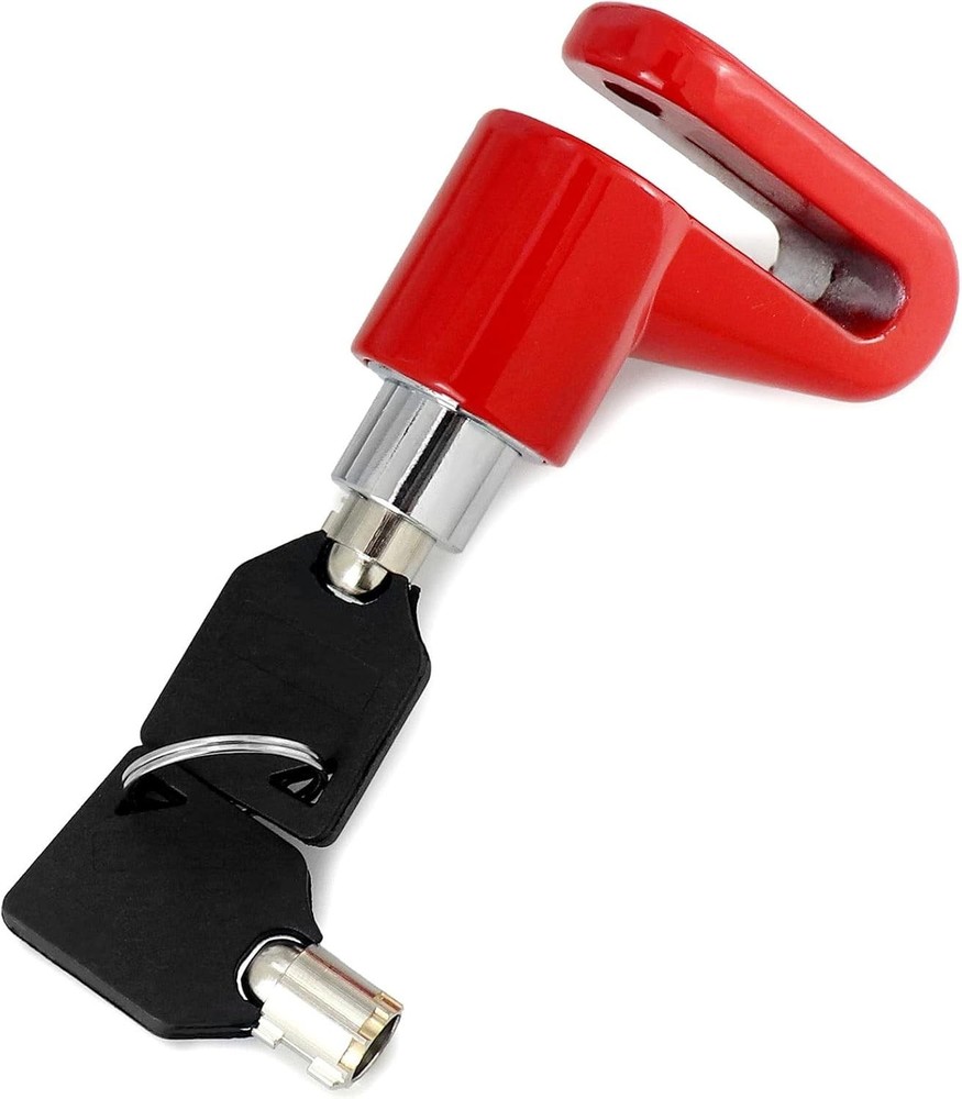 Compact 2-Piece Weather Resistant Motorcycle Disc Lock with Easy Touch Control