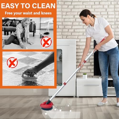 Upgraded Spin Mop Replace Scrub Mop Brush Compatible with O Cedar 2 Tank 1 Pack