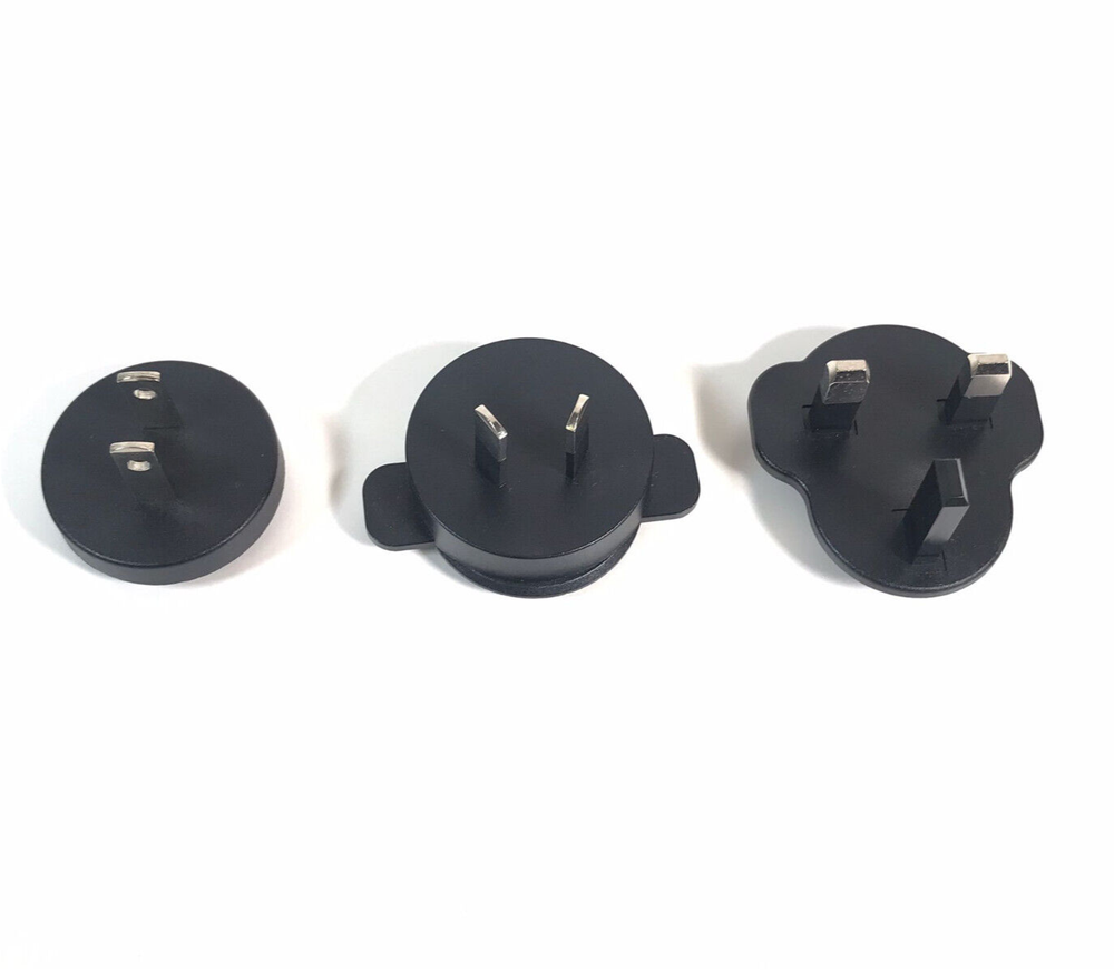 US/AU/UK Plug Adaptor, Black