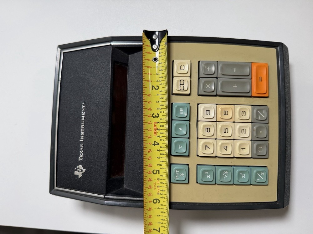 Vintage Texas Instruments SR-20 Engineering Desk Calculator LED Tested + Chord