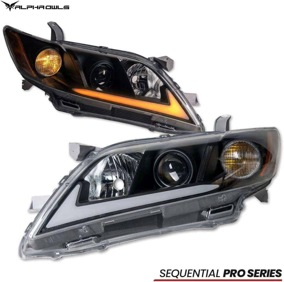 Switchback Sequential LED Projector Headlights|Compatible with 2007-2009 Toyota