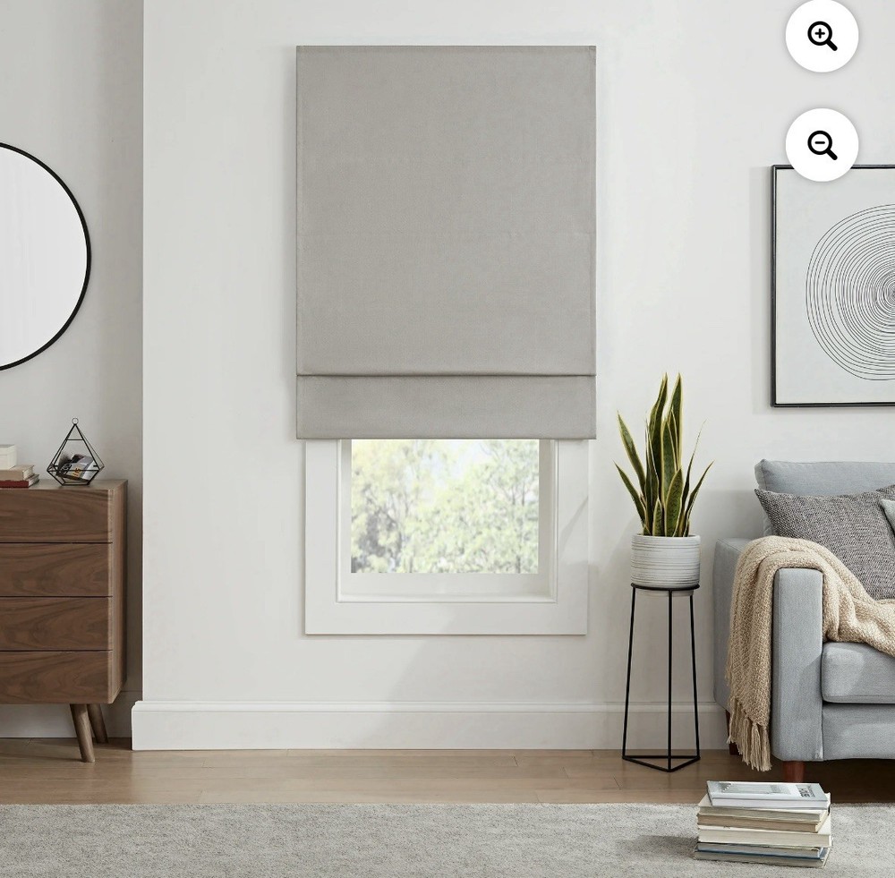 Eclipse Kylie Solid 100% Total Blackout Cordless Roman Shade