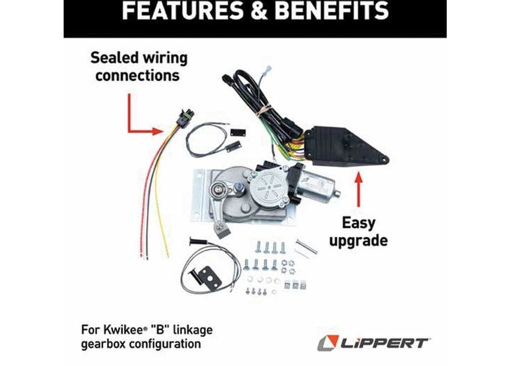 Lippert 781007 Motor Conversion Kit for Kwikee "C" Linkage Single/Double Steps