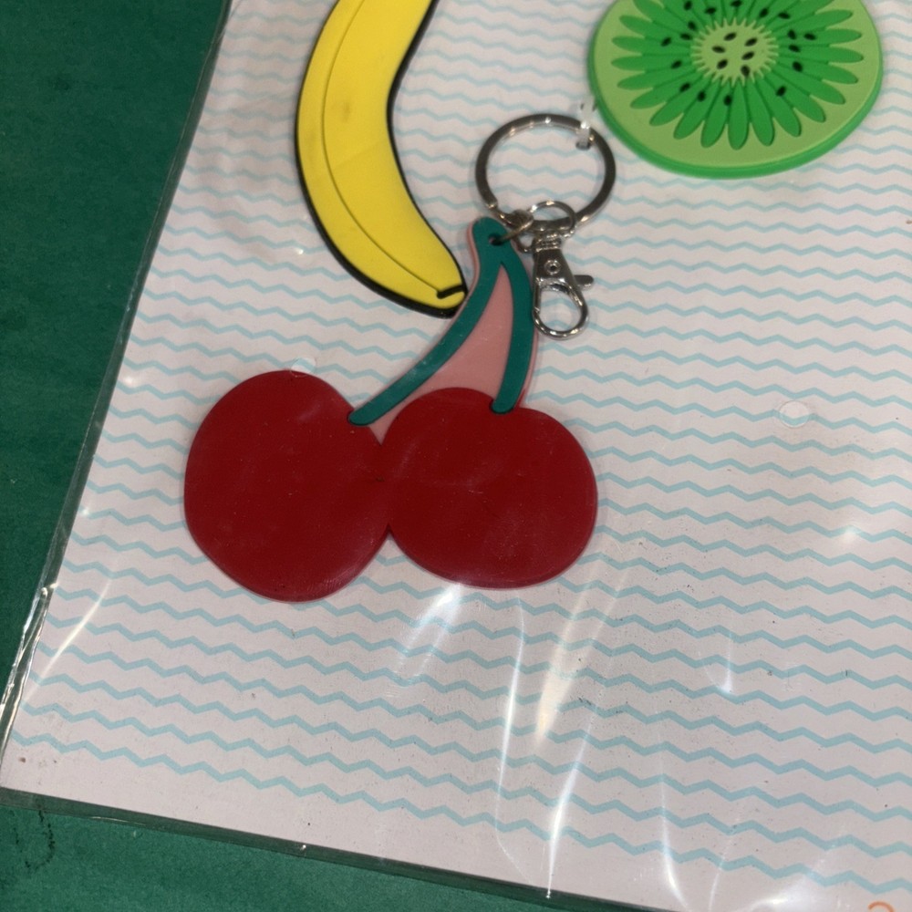 Set of 3 Fruit Keychains - NEW!