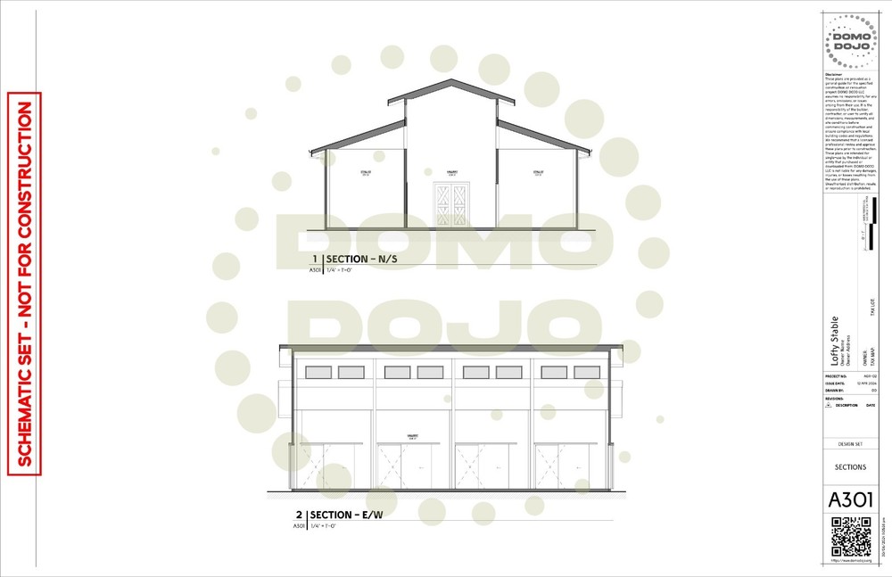 Lofty Stable Agricultural Building Plans – PDF Downloadable Blueprint