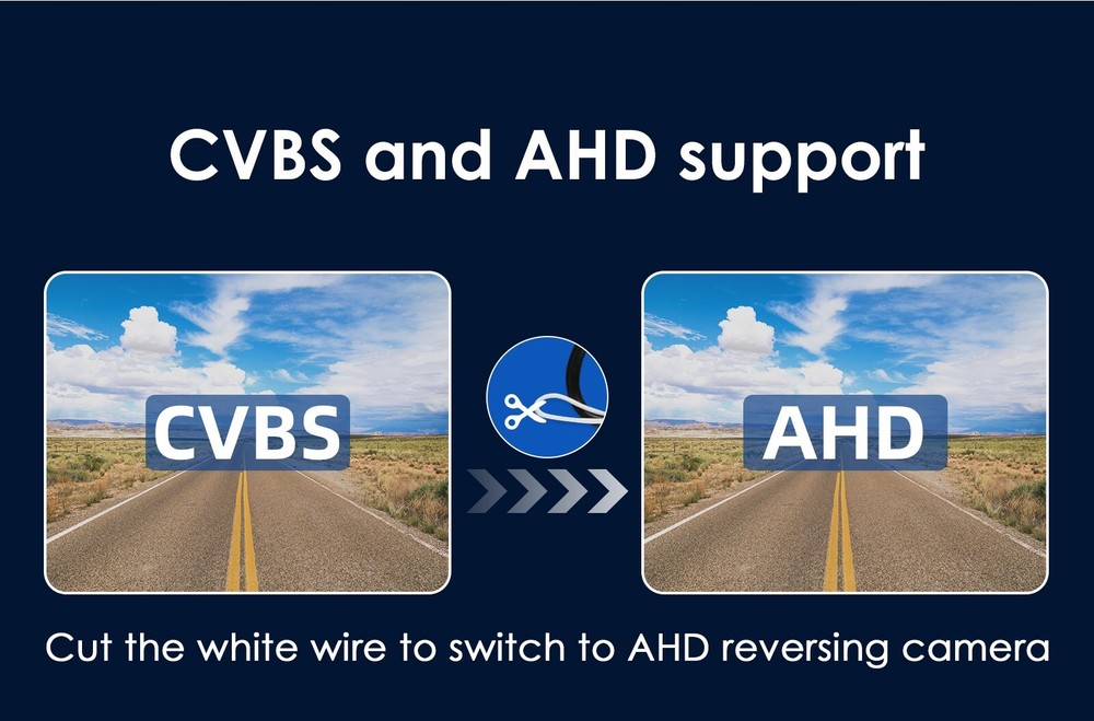 CVBS AHD Car Backup Camera Waterproof Car Rear View Night Vision Reverse Camera