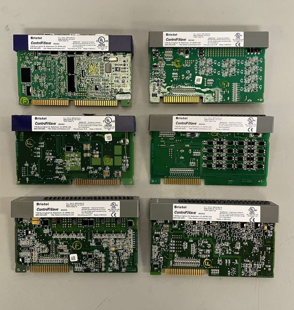 Bristol Control Micro Chassis 396560-01-6 Series B + 6 Modules (UNTESTED) NO Key