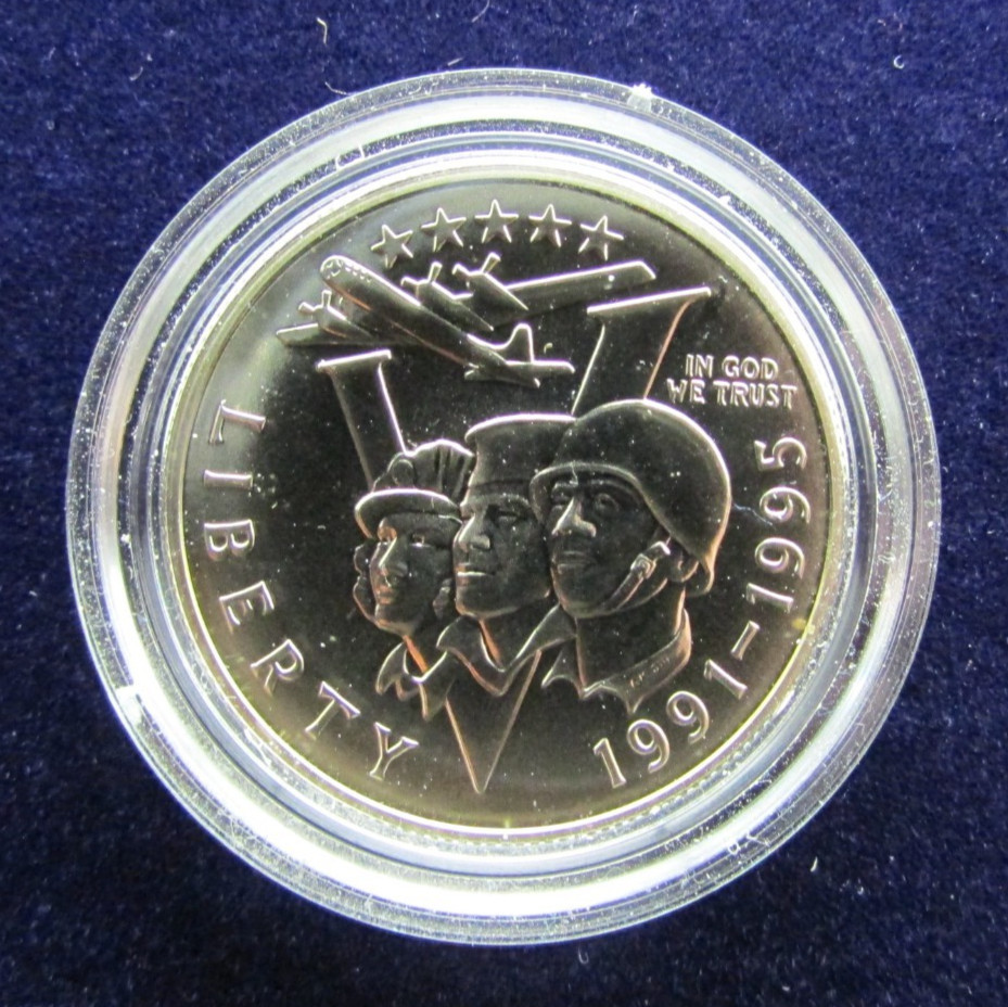 1995 V-Day WWII Uncirculated Commemorative Half Cap Only
