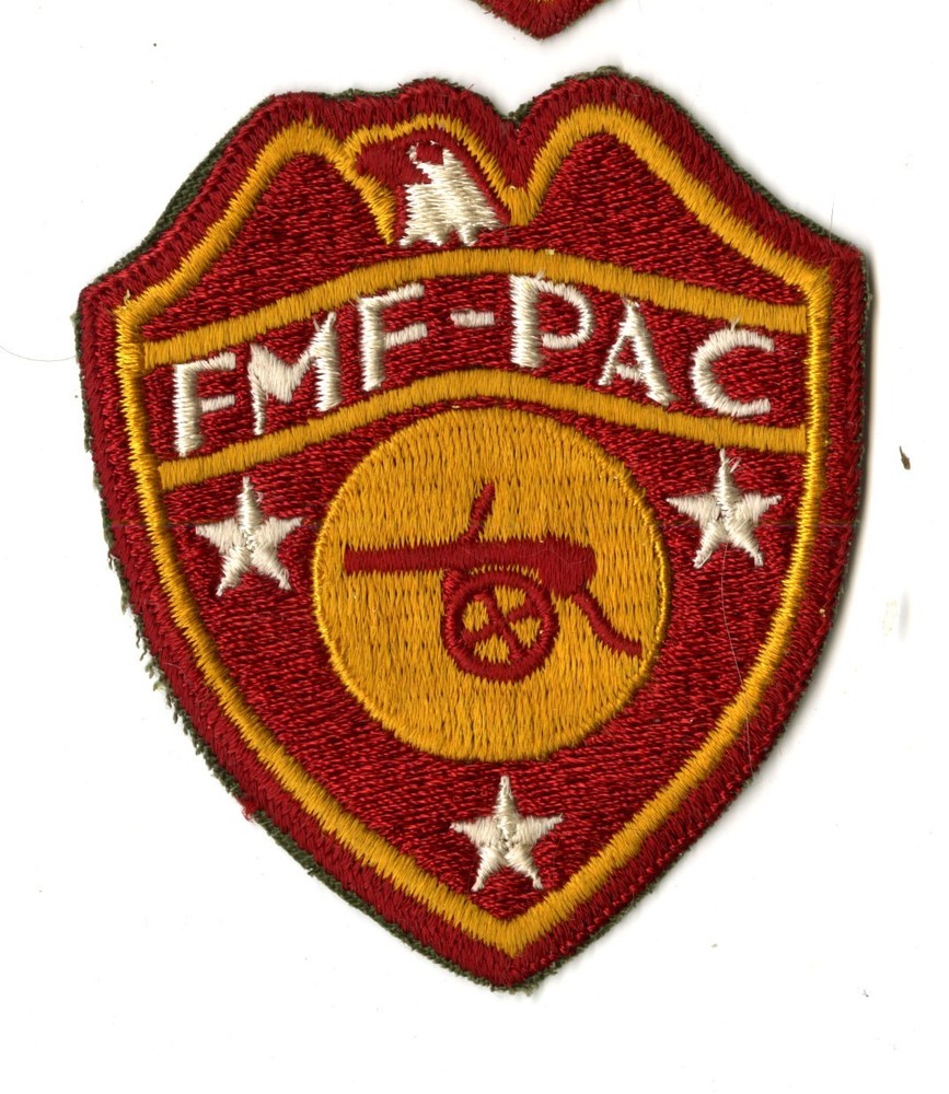 Fleer Marine Force Pacific Artillery Battalions White Back Patch Pacific
