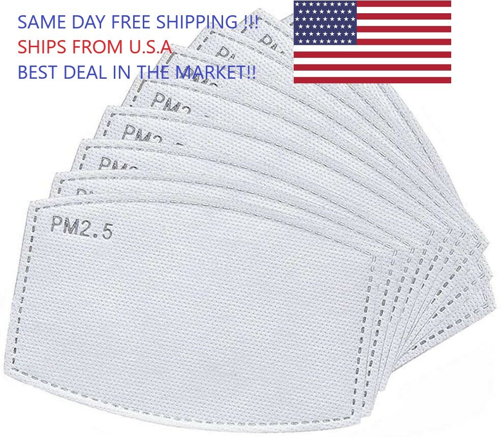 PM2.5 5 Layer Carbon Face Super Fresh Air Mask Filter Replacements