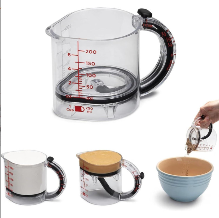 All-in-1 Adjustable Measuring Cup 4-In-1 Multi-Functional Measuring Cup