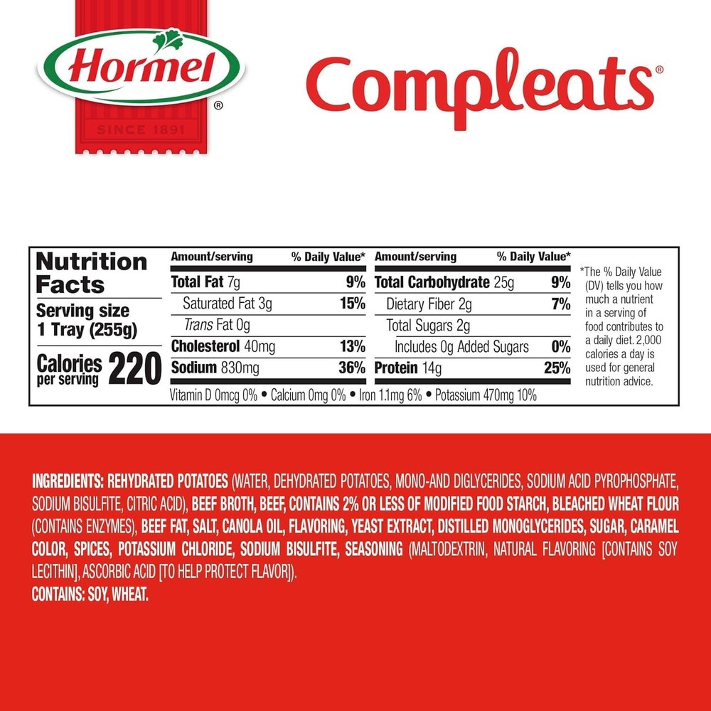 6-Pack 9oz Microwave Roast Beef & Creamy Mashed Potatoes – Ready in 60 Seconds!