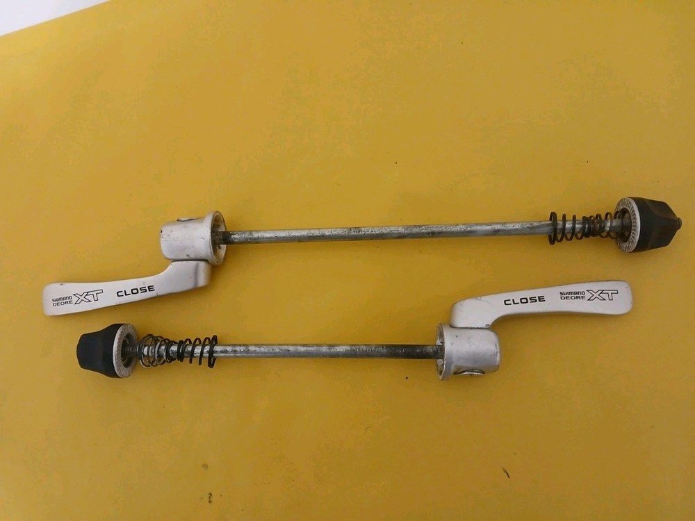 Vintage Shimano Deore XT Front Rear Wheel Skewer Set M750