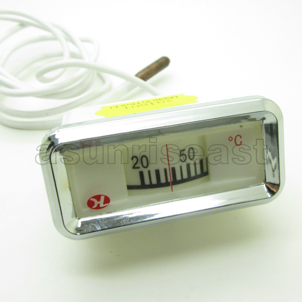 White Liquid Water Heater Temperature Meter Sensor Mechanical Scale 20-110℃