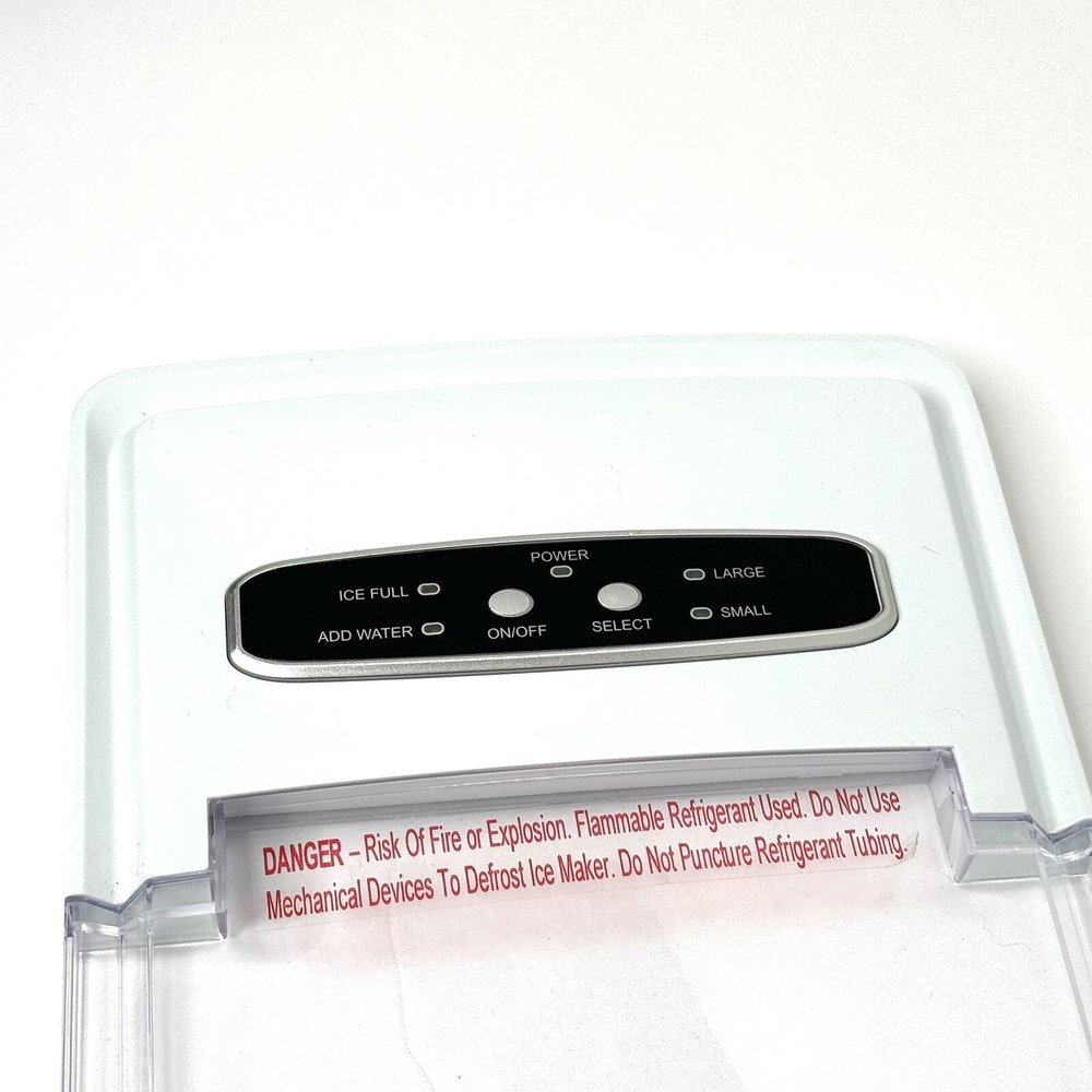 Original Control Panel and Lid for Insignia NS-IMP26SL0 Ice Maker- White