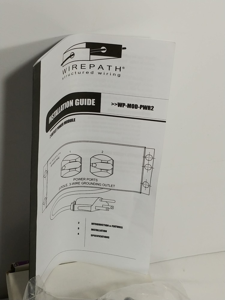 Wirepath Two Outlet Power Module WP-MOD-PWR2