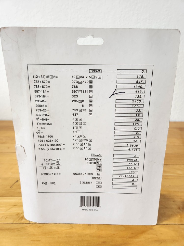 Large Button/Display Electronic Calculator