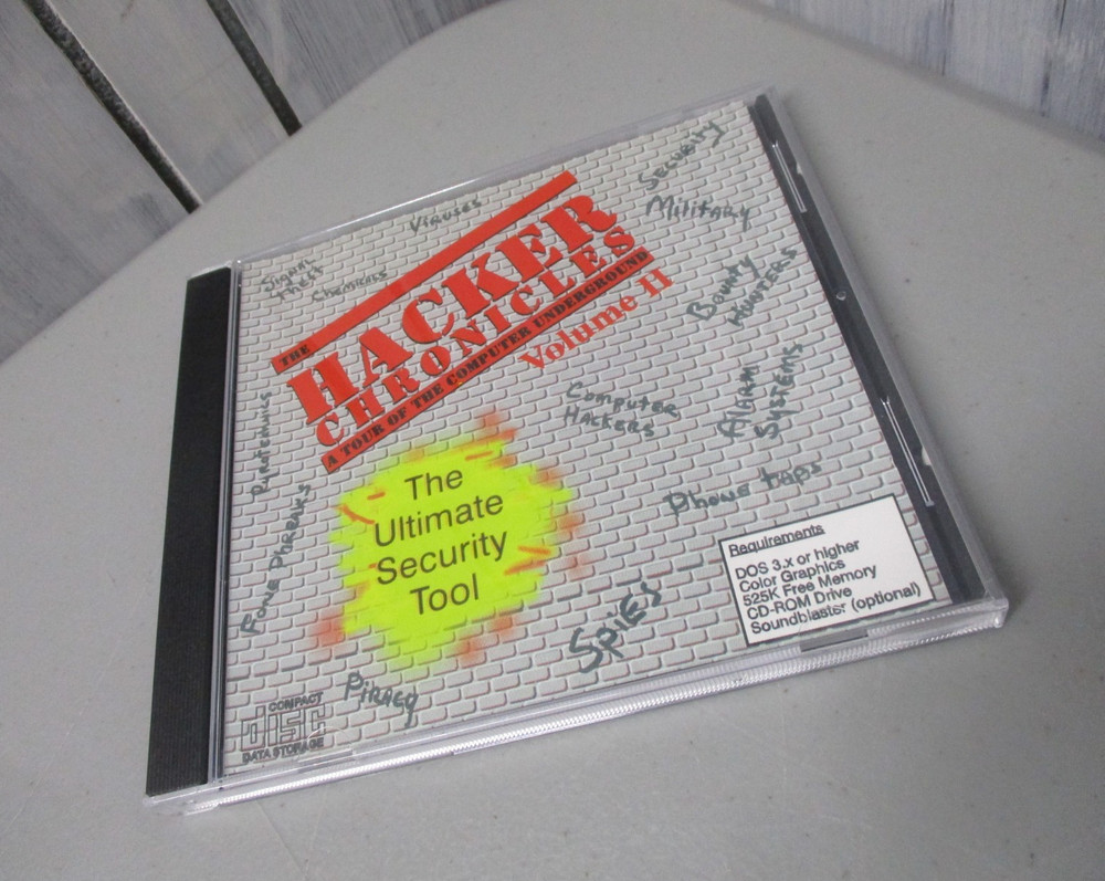 Hacker Chronicles Volume II CD ROM Security/Computer Underground 1980s/1990s