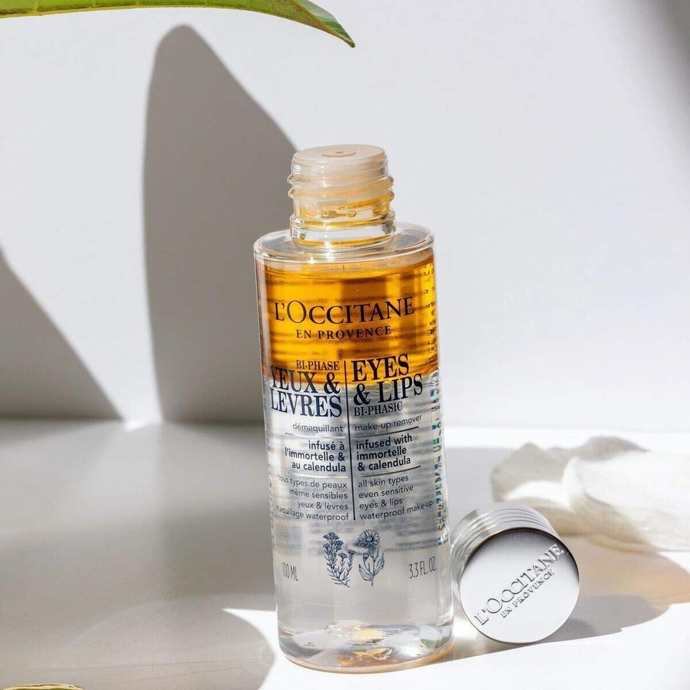 L'occitane Eyes & Lips Bi-Phasic Make-Up Remover 100ml NEW