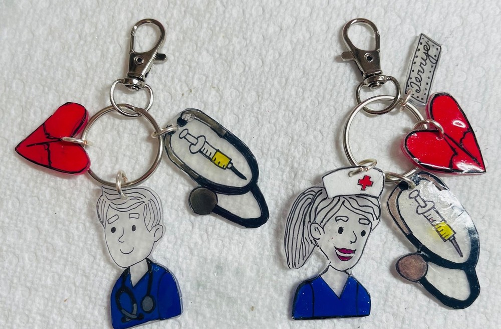 Handmade keychains/purse/ lamp button charm