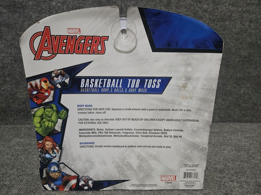 Marvel Avengers Basketball Tub Toss