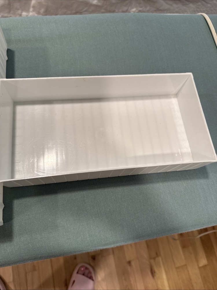 Vintage White Plastic Tissue Kleenex Box Cover