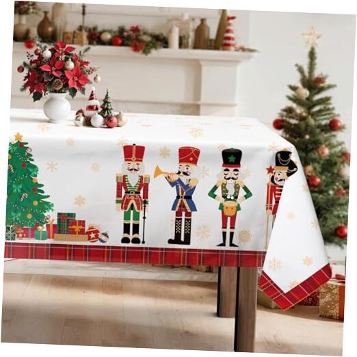 Christmas Nutcracker Tree Tablecloth 70" x 55" (Rectangular) Nutcracker 02