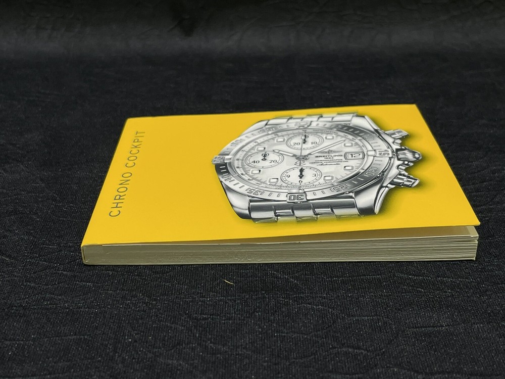 Authentic Breitling Chrono Cockpit Instruction Manual Booklet Guide Book
