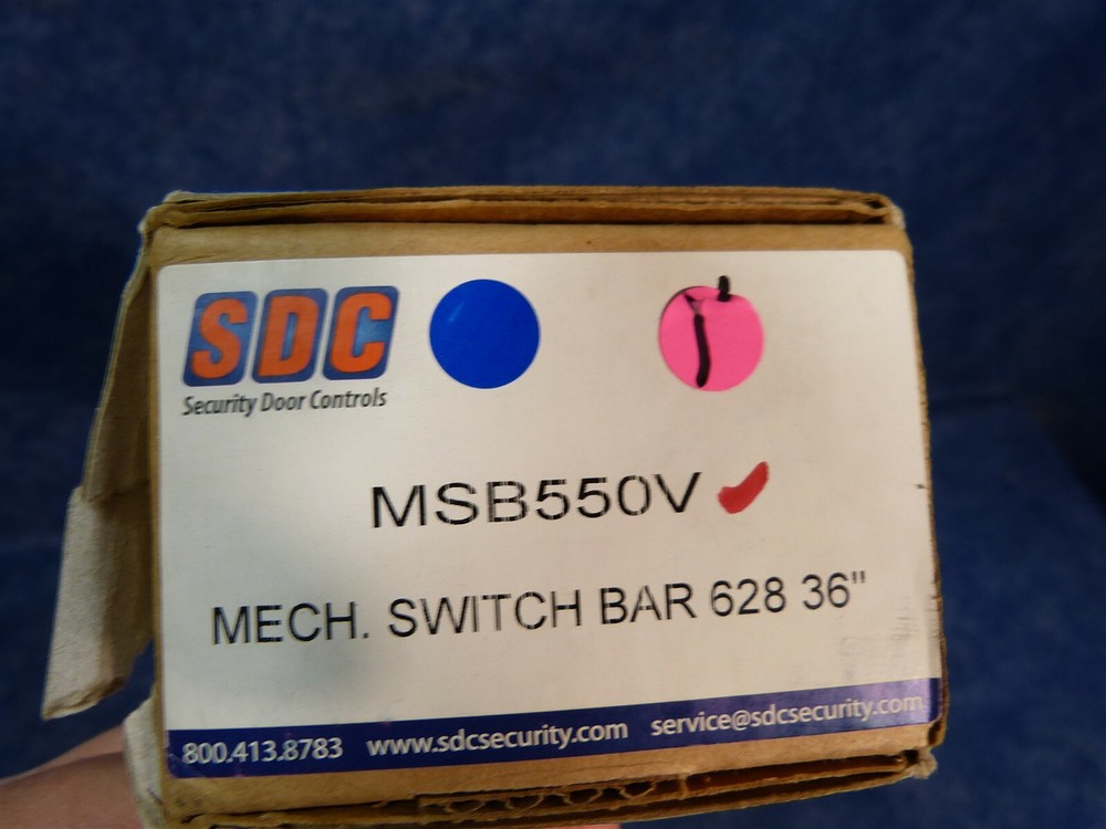 NEW SDC MSB550V Mechanical Switch Bar 628 36" PUSH TO EXIT