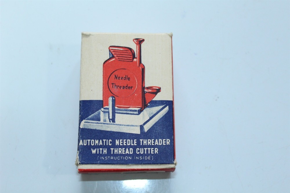 Vintage Automatic Needle Threader With Thread Cutter In Original Box