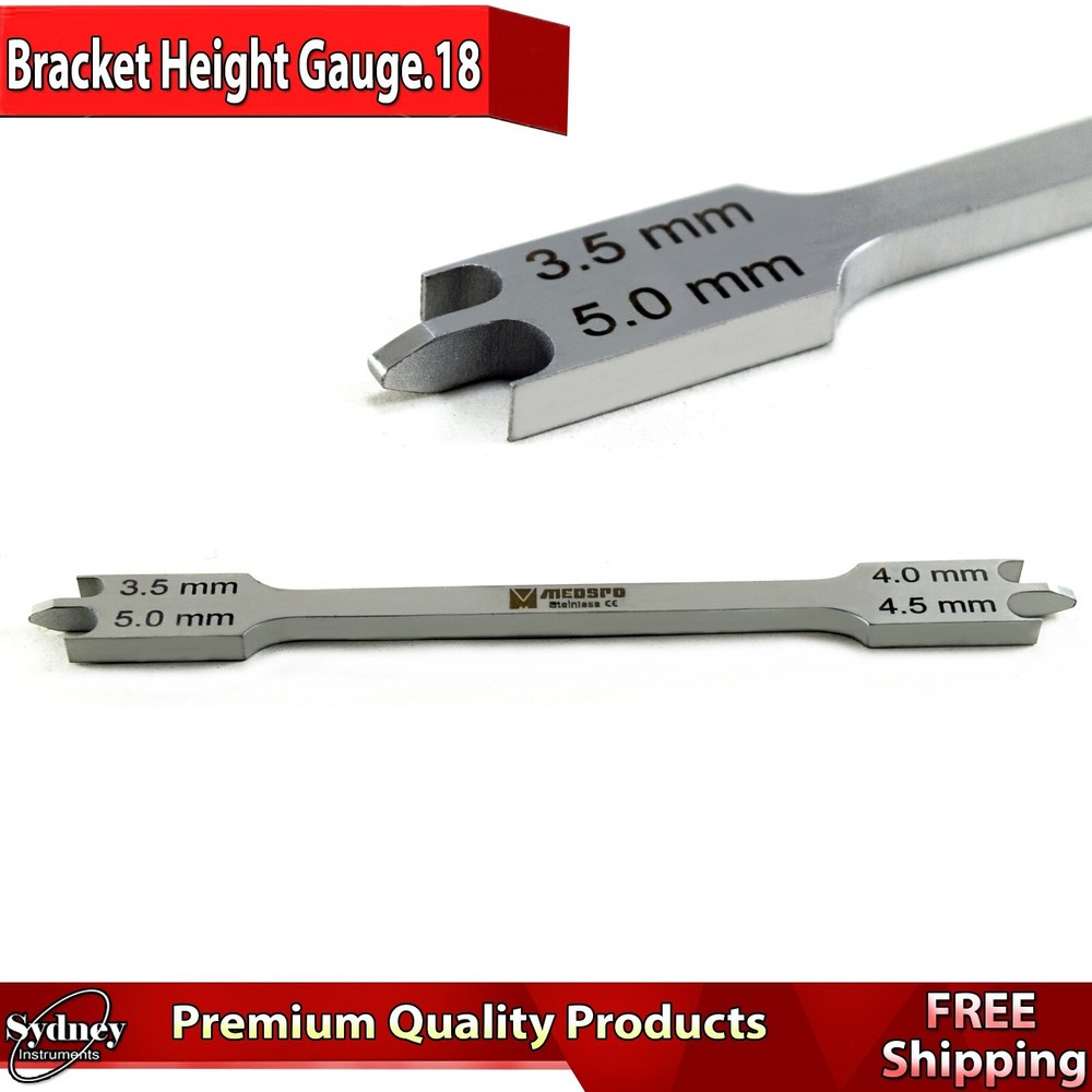 Bracket Positioning Height Gauge Fully Adjustable Tooth Braces Adjusting Lab