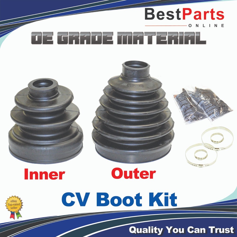 CV Axle Boot Kit for Mitsubishi Montero 01-06 4WD Front Inner & Outer